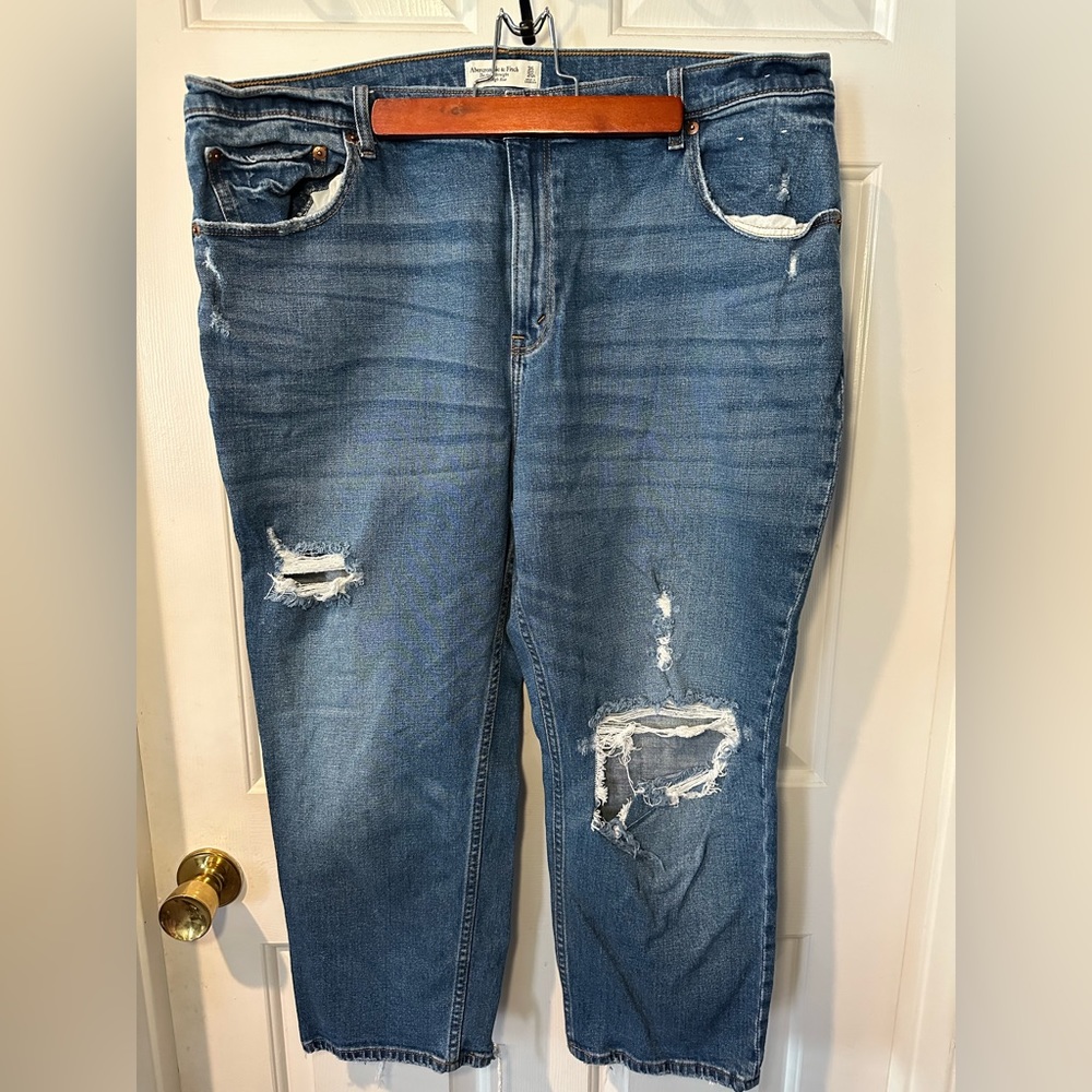 Abercrombie & Fitch Ankle Straight Ultra High Rise